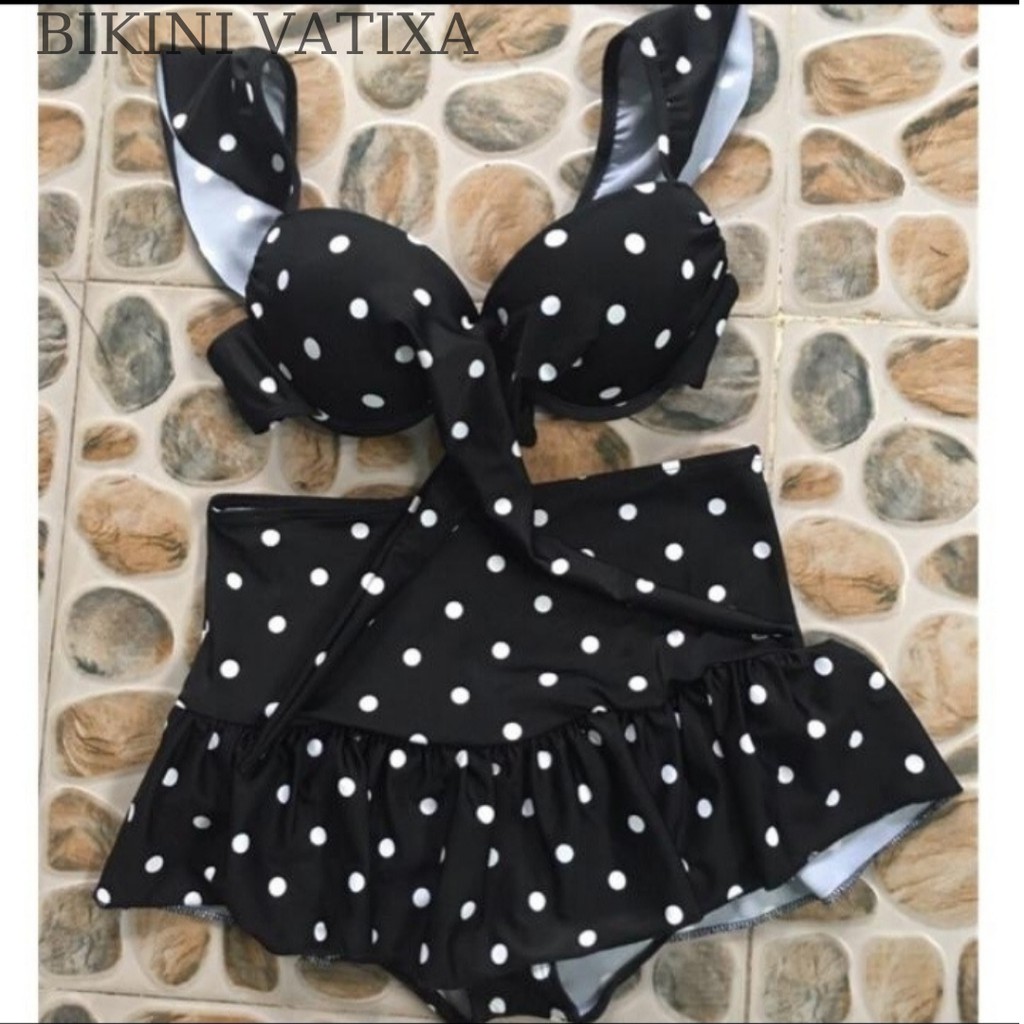 Bikini biển đẹp, đồ bơi đẹp 2 mảnh kính đáo cánh tiên váy đuôi cá VATIXA BKN07 | BigBuy360 - bigbuy360.vn