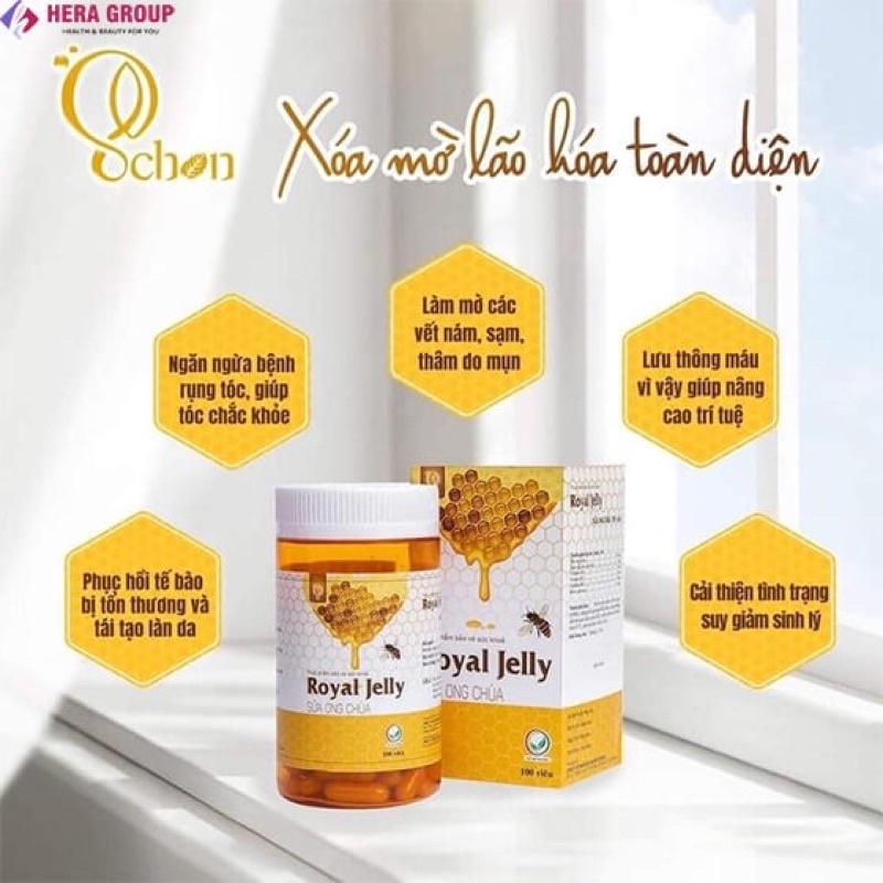 VIEN SỮA ONG CHÚA ROYAL JELLY - 1 HỘP 100v.