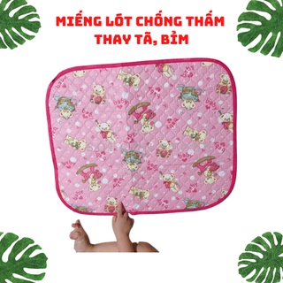 Miếng lót chống thấm, miếng lót thay tã em bé KT 40x60 cm - 𝓢𝓸́𝓲 𝓒𝓸𝓷 𝓢𝓽𝓸𝓻𝓮