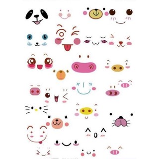 sticker dán smil mồm miệng mắt cute30-60 hình dán miệng mồm biểu tượng cảm xúc mouth/ Sticker cute biểu cảm dễ thương