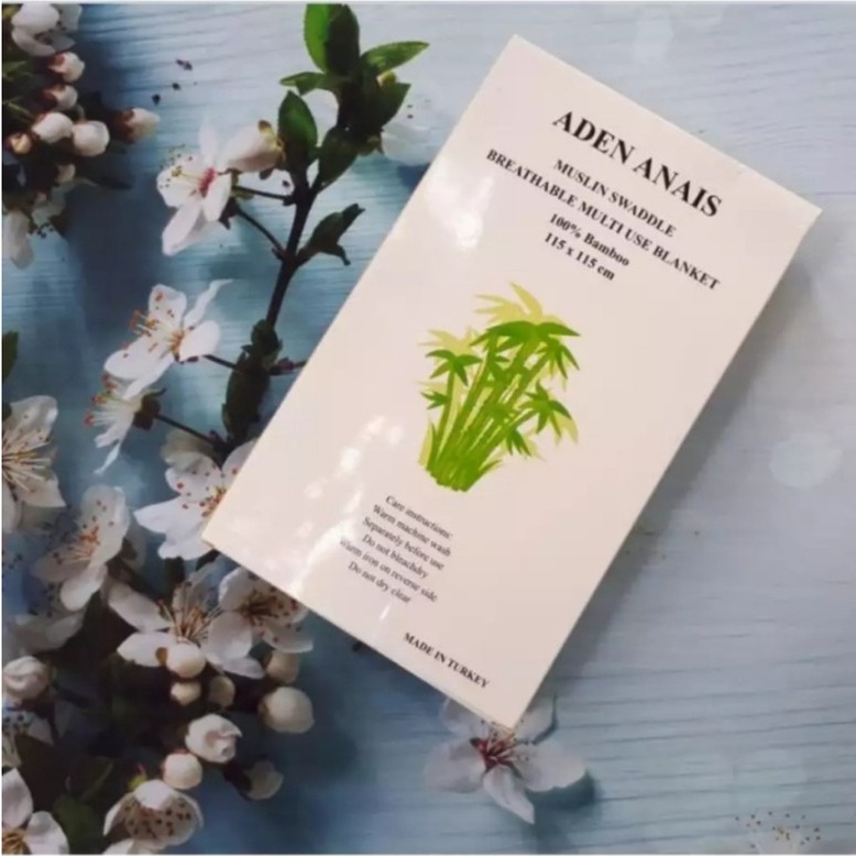 Khăn aden 2 lớp sợi tre hộp 2 cái quà tặng xịn xò cho bé