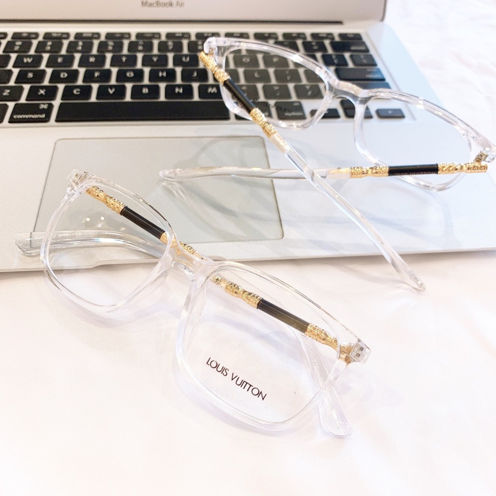 Gọng kính cận vuông A1014 phù hợp cả nam và nữ form mặt vuông, dài, góc cạnh kèm sẳn tròng 0 độ chống ánh sáng xanh | BigBuy360 - bigbuy360.vn