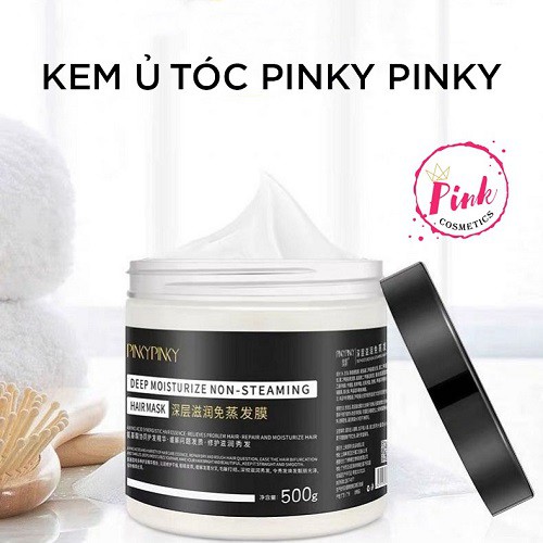 [ TOP BÁN CHẠY ] Pinkypinky ủ tóc - kem ủ tóc phục hồi hư tổn Pinkypinky ủ tóc Collagen siêu mềm mượt dạng hũ 500g