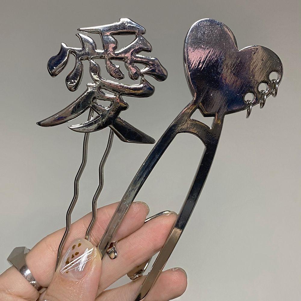 Trâm Cài Tóc Chữ U Bằng Hợp Kim Phong Cách Trung Hoa WMES15H