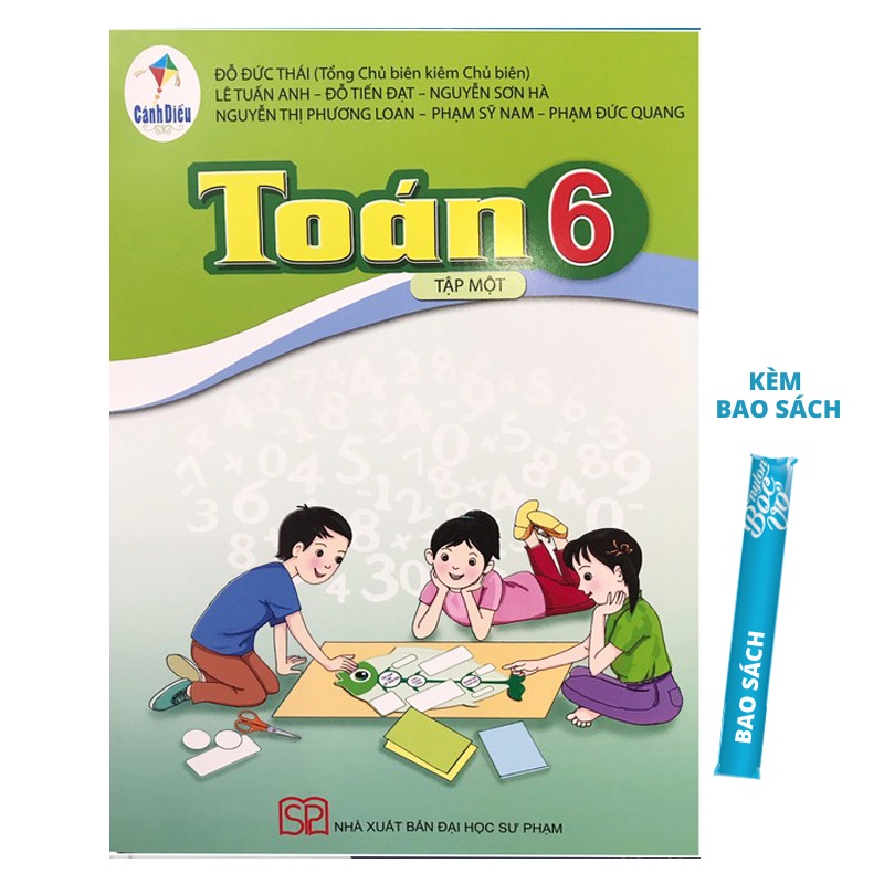 Sách - Toán 6 Tập 1 Cánh Diều Kèm Bao Sách và Bút Chì Nhãn Vở