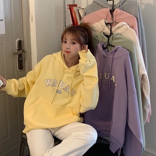 Áo Hoodie Nữ Màu Sắc Ngọt Ngào Phong Cách Hàn Quốc 6 Màu
