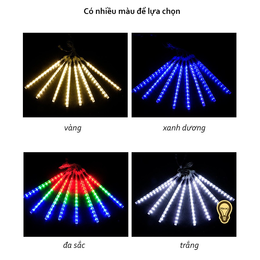 ĐÈN LED SAO BĂNG 8 ỐNG, MỖI ỐNG 50 CM TRANG TRÍ NHÀ CỬA, ĐƯỜNG PHỐ ，DECOR SÂN VƯỜN MOXI.