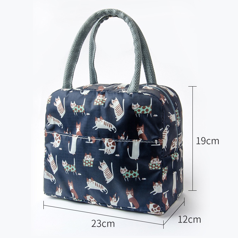 Túi Đựng Hộp Cơm Trưa Giữ Nhiệt Tiện Dụng Cho Đi Học/ Dã Ngoại