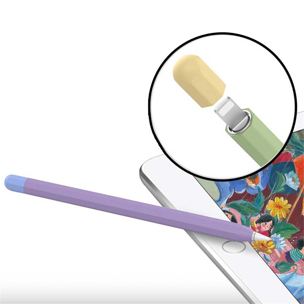 Vỏ Silicone Bảo Vệ Bút Cảm Ứng Cho Apple Pencil Thế Hệ 1 / 2