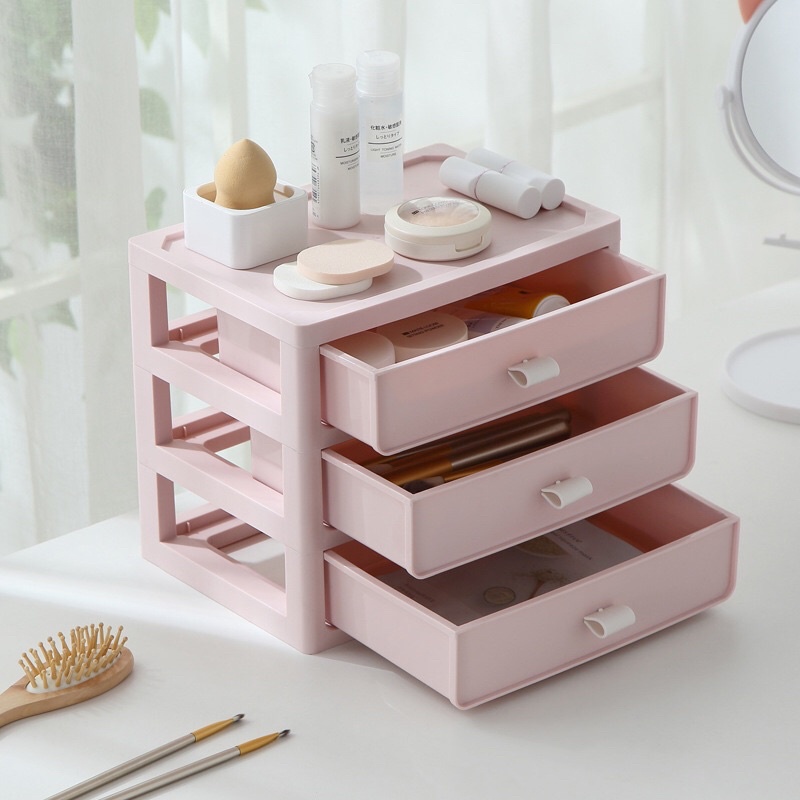 Hộp đựng 4 tầng ngăn kéo có núm cầm tay