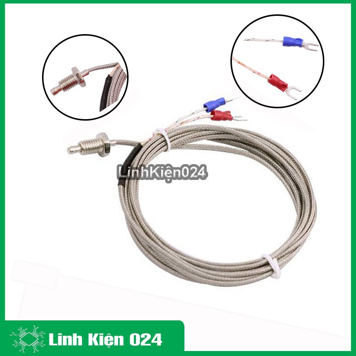 Đầu Dò Cảm Biến Nhiệt Độ K WRNT-M8- dây 3 Mét
