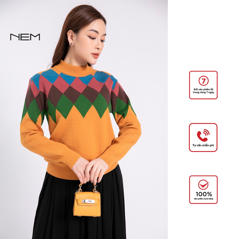 Áo len thiết kế họa tiết NEM fashion AL60132