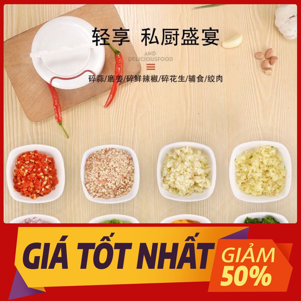 DỤNG CỤ XAY TỎI ỚT KÉO TAY CỰC TIỆN DỤNG. DỄ DÀNG VỆ SINH