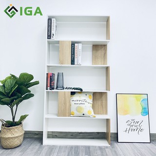 Mua KỆ SÁCH ĐA TẦNG MUTIL 5F MÀU TRẮNG KẾT HỢP VÂN GỖ - GP105