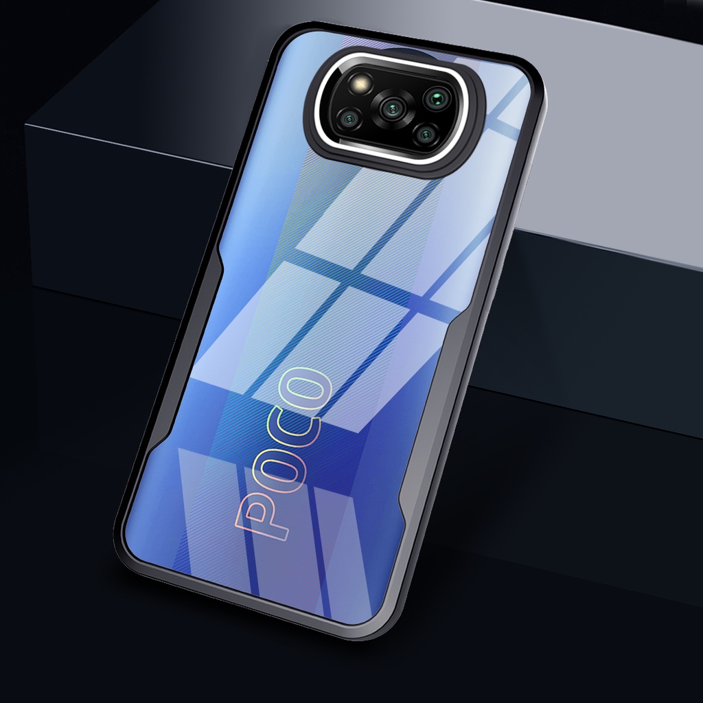 Ốp điện thoại KOOSUK acrylic trong suốt 2 trong 1 cho POCO X3 NFC Pocophone X4 Pro