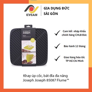 Khay úp cốc, bát đĩa đa năng Joseph Joseph 85087 Flume™ - Kleine faltbare Ausgussmatte - Grau VE 4