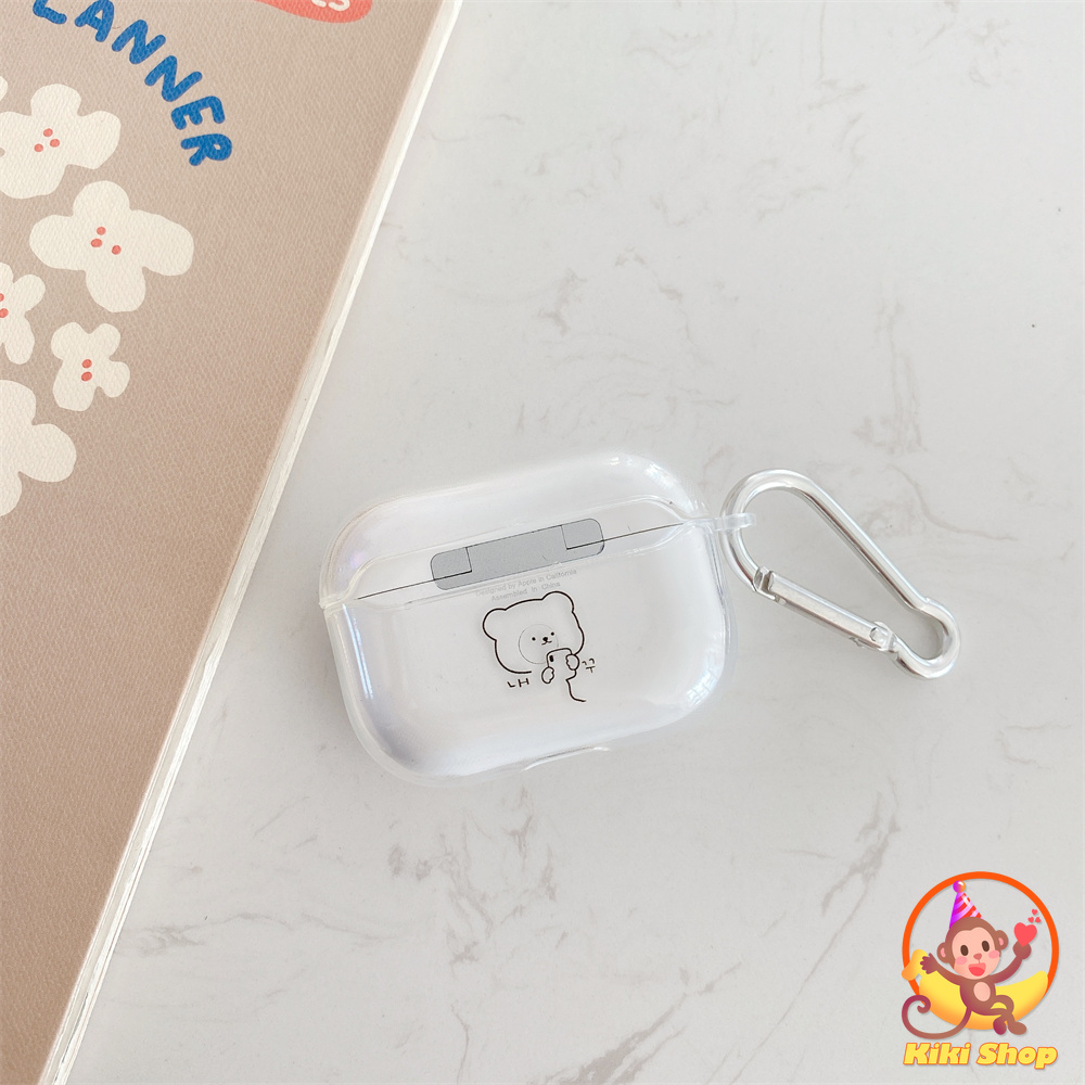 Vỏ Đựng Bảo Vệ Hộp Sạc Tai Nghe Airpods 1 / 2 Hình Chú Gấu Rilakkuma