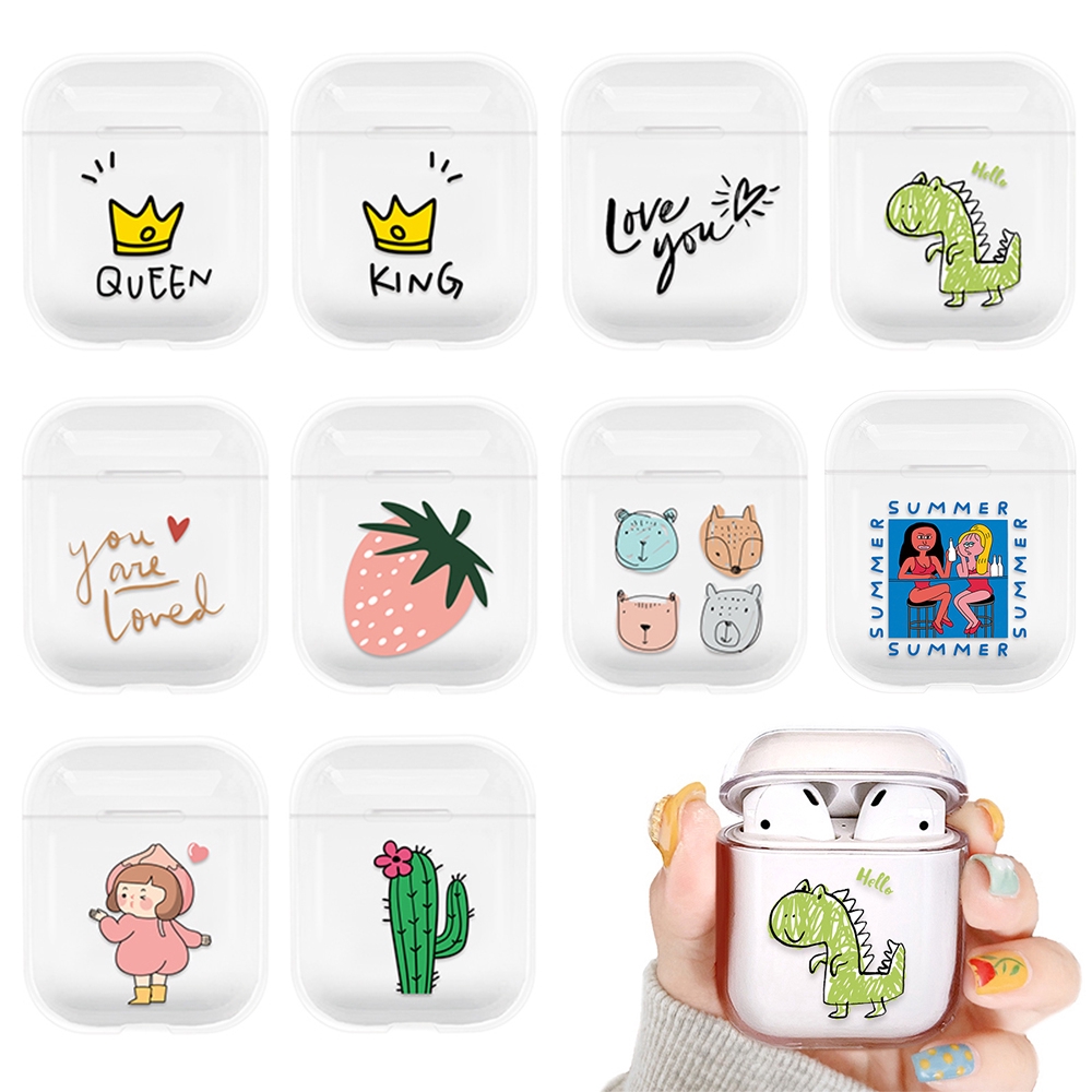 Hộp cứng trong suốt bảo vệ tai nghe Apple Airpods 1 2