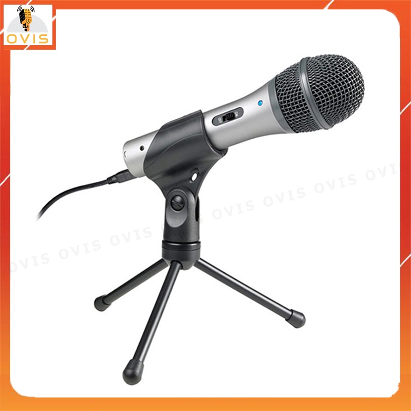 Micro Dynamic Thu Âm Cổng USB Và XLR 48V Cho PC, Laptop, Máy Tính Bảng | Audio Technica ATR2100-USB