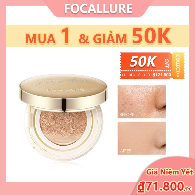 Phấn nước BB FOCALLURE Golden Ages màu lì trang điểm lâu trôi tự nhiên chống thấm nước