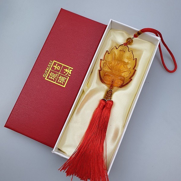 [THANH LÝ] Dây Treo Thẻ Phật Bản Mệnh 12 Con Giáp Ngọc Lưu Ly Phong Thủy Ô Tô