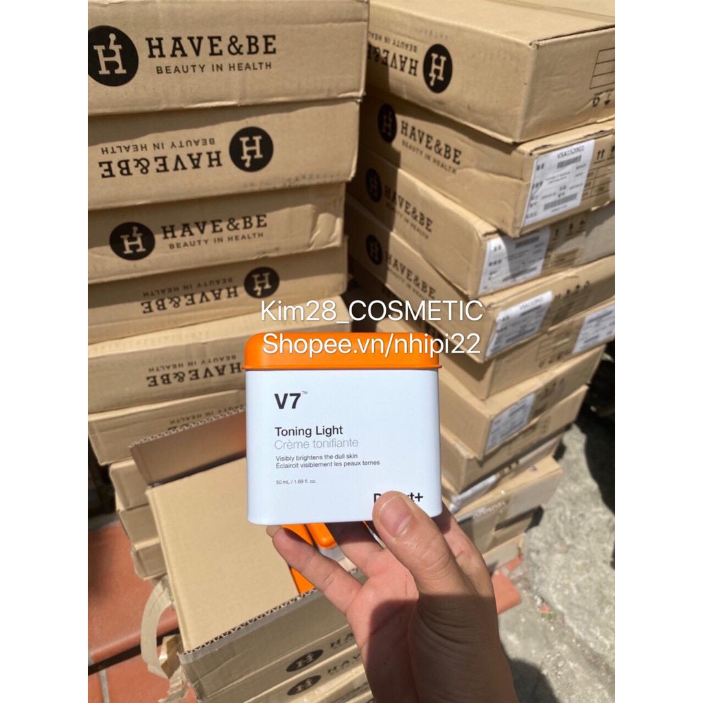 Kem dưỡng trắng da mờ thâm nám V7 Toning Light Dr.Jart+ 50ml