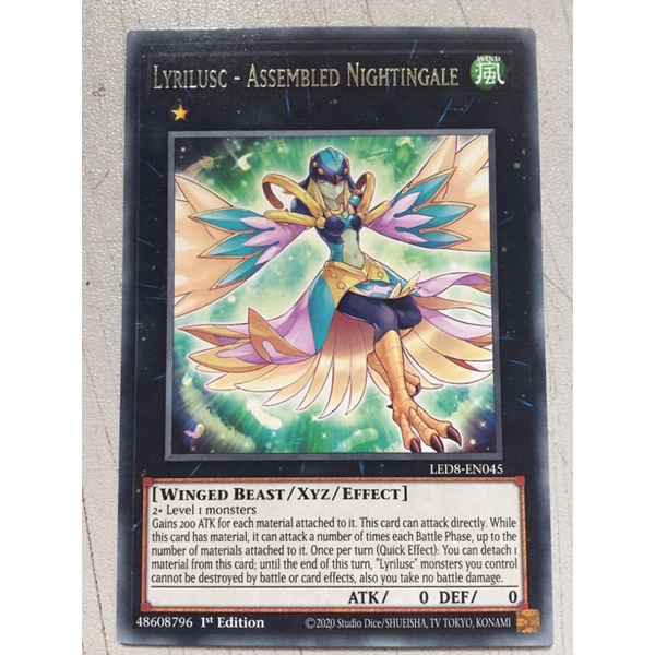 Thẻ bài yugioh Lyrilusc - Assembled Nightingale