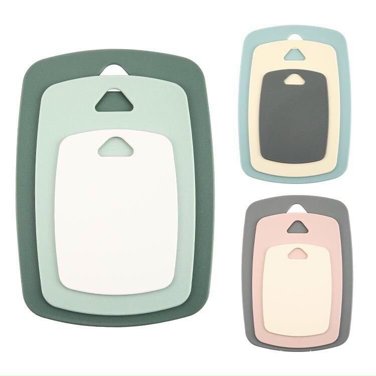 Bộ 3 thớt cắt thực phẩm kháng khuẩn tiện dụng cho nhà bếp