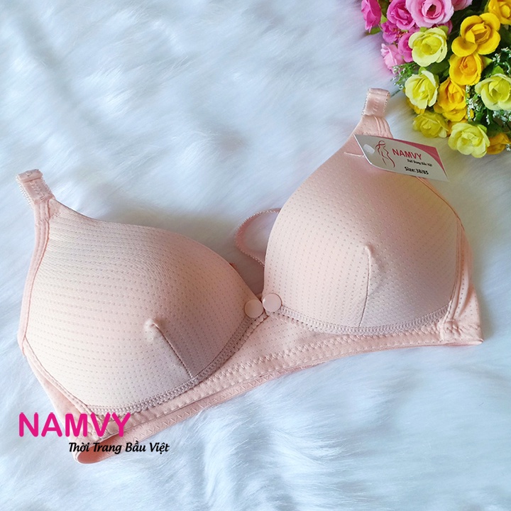Áo lót bầu cho con bú thông hơi mịn mát (ảnh thật)