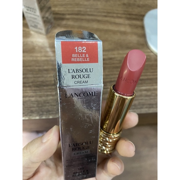 Son Lancome L’Absolu Rouge Drama bản mới 2021 - màu 182 cam gạch base đỏ