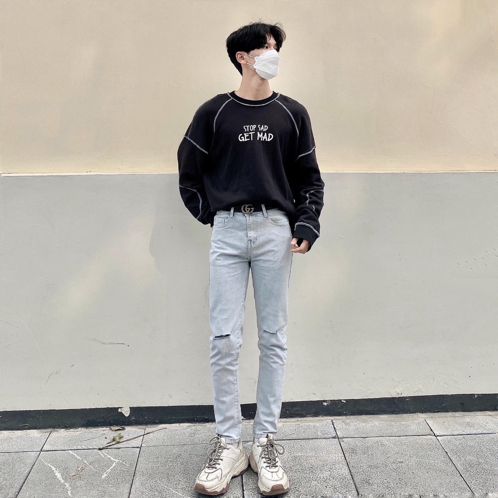 Quần Jean Nam Chất Bò ống Côn 🔵FREE SHIP🔵 Quần bò nam màu Xám tro DC Denim [211] | BigBuy360 - bigbuy360.vn