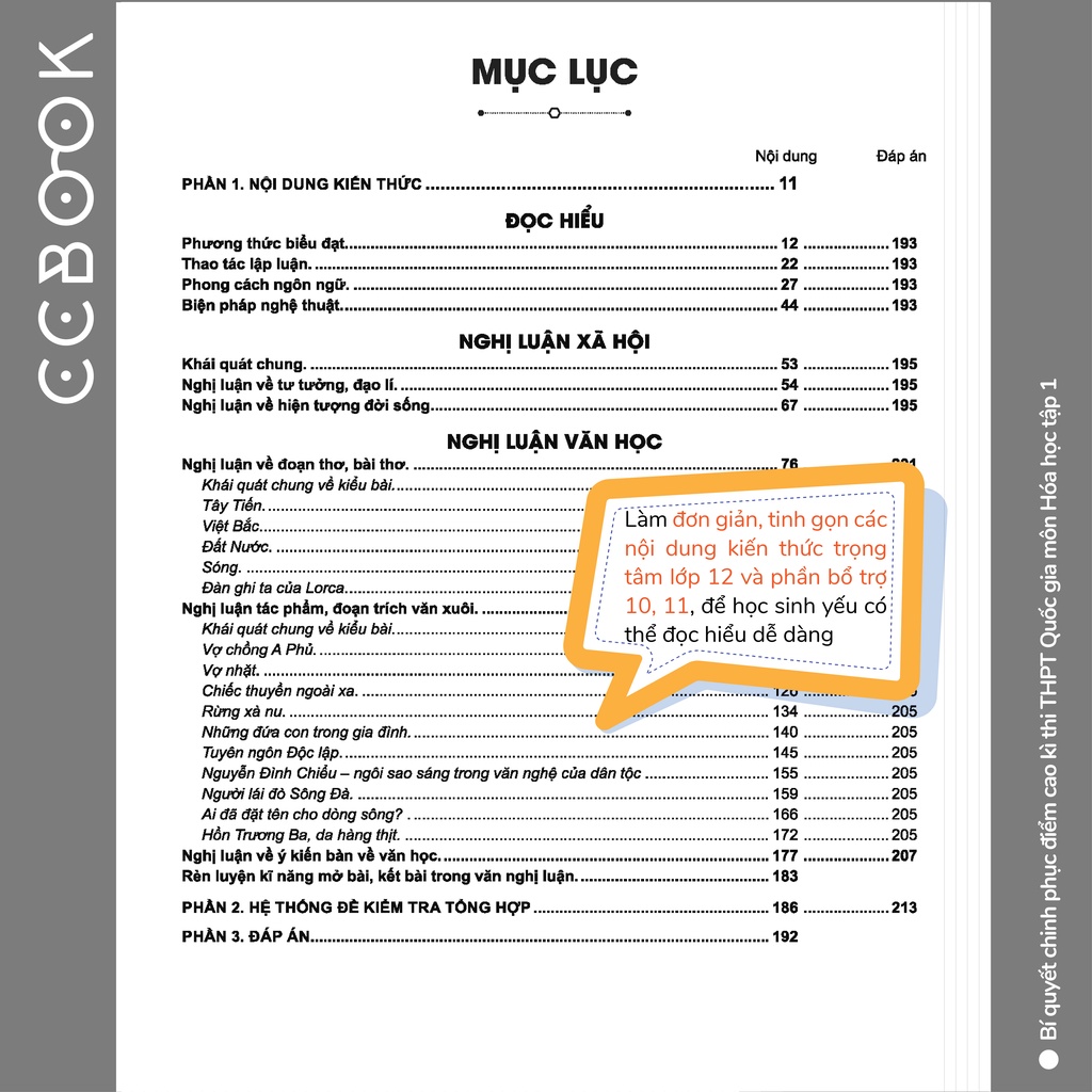 Sách - Bí quyết chinh phục điểm cao kì thi THPT Quốc gia môn Ngữ văn - Sách ôn thi đại học - Chính hãng CCbook