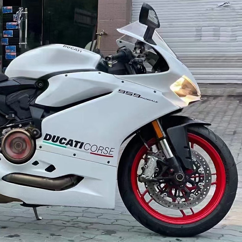 1 BỘ DUCATI 1199 Panigale Hình dán phản quang Bình xăng Kính chắn gió Thân xe Decal dán biểu tượng xe máy