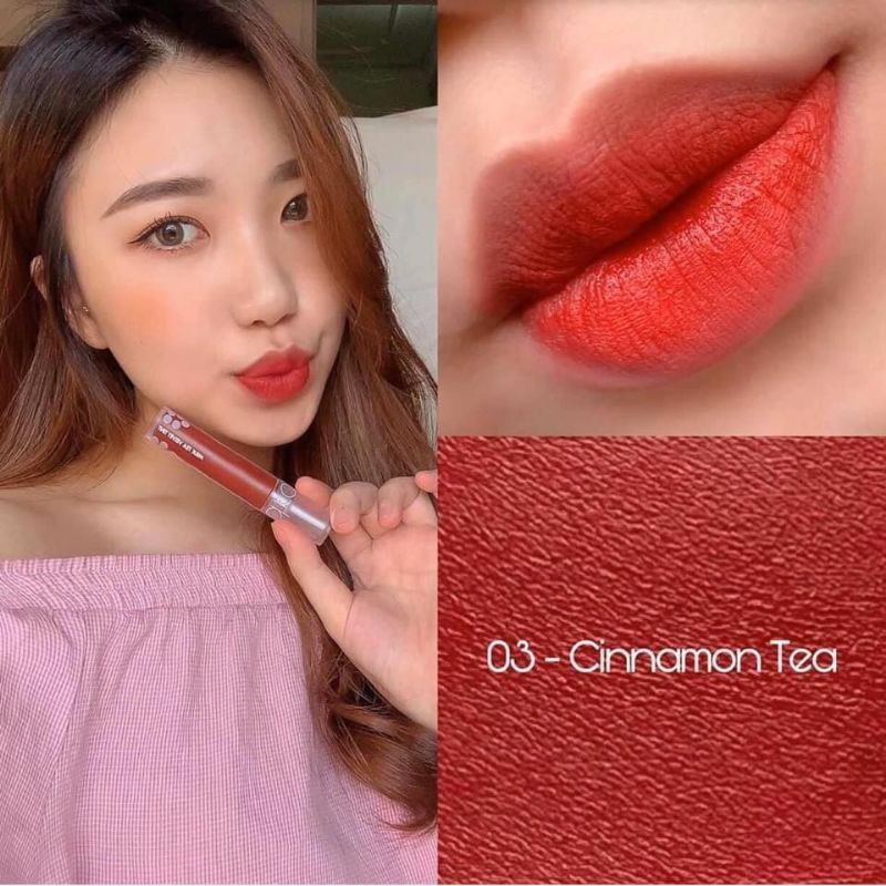 0Son Kem Lì Romand Milk Tea Velvet Tint màu 02 chocolate tea