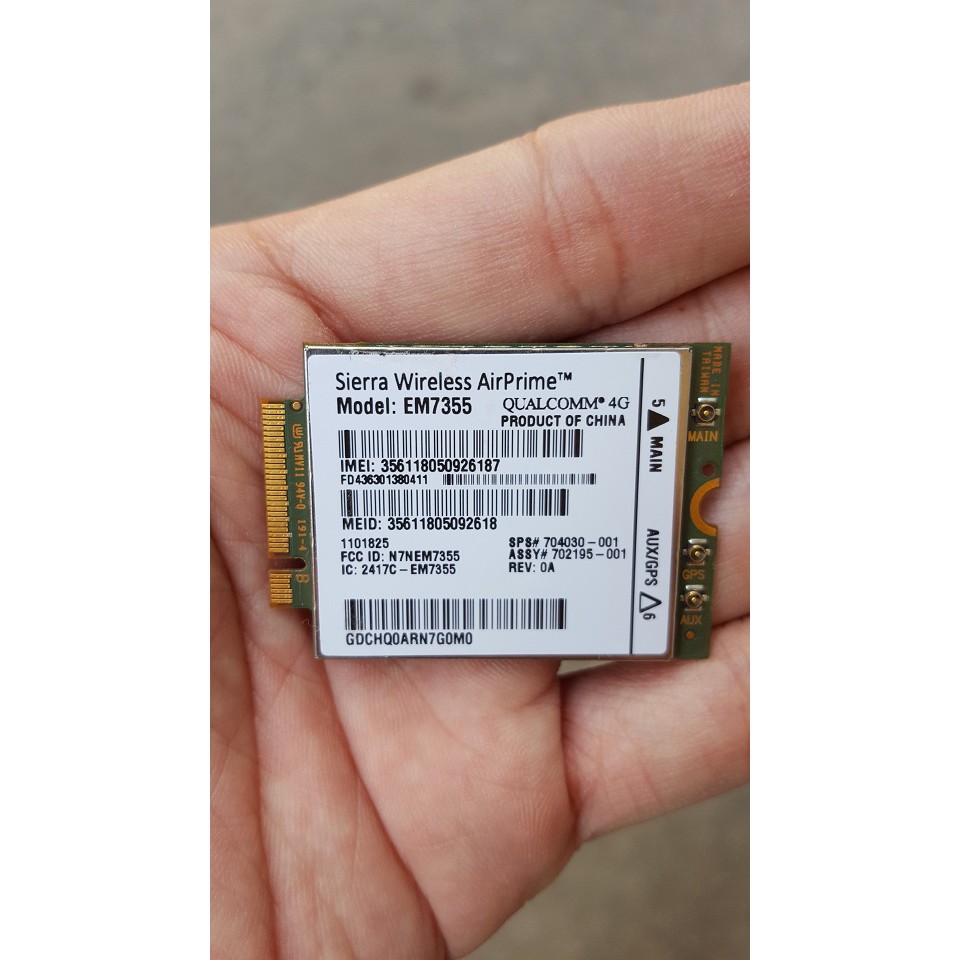Cần bán card wwan 4G HP LT4111- dùng cho  HP 820 G1,840 G1, 850 G1,  HP Zbook 14, HP Zbook 15, HP Zb