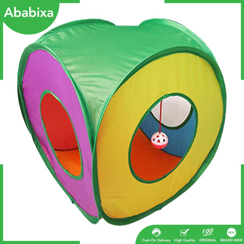 [Ababixa] Đồ Chơi Đường Hầm Chui Linh Hoạt Có Thể Gập Lại Kèm Bóng Tương Tác Cho Mèo