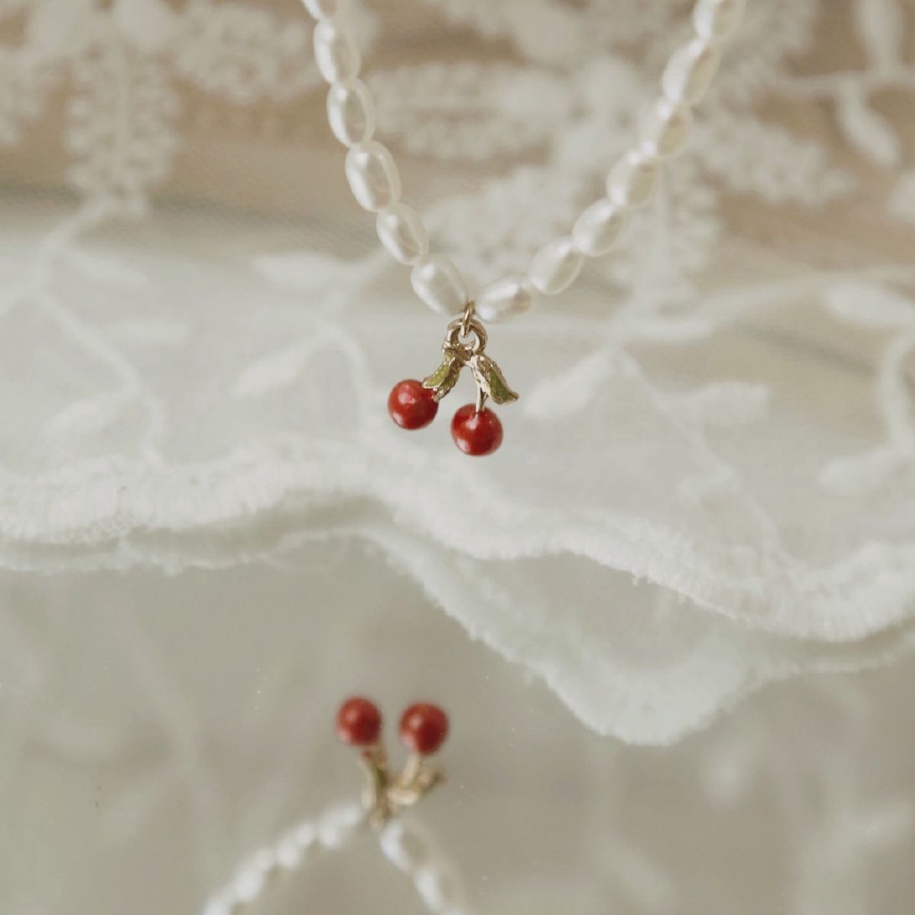 Dây Chuyền Đính Ngọc Trai Tự Nhiên Phong Cách Retro Cho Nữ