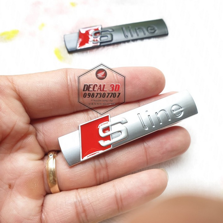 TEM S LINE BẰNG KIM LOẠI CAO CẤP TRANG TRÍ XE MÁY CỰC ĐẸP