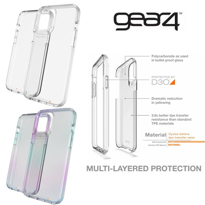 Ốp Điện Thoại Trong Suốt Chống Rơi Vỡ In Họa Tiết Gear4 Gear 4 D30 Cho iPhone 12 / 12 Pro / 12 mini / 12 Pro Max
