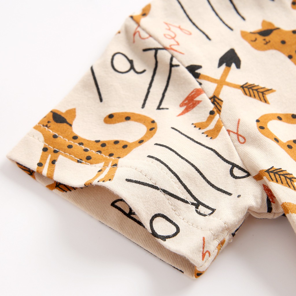 Bộ Quần Áo Sanlutoz Bằng Cotton Thời Trang Mùa Hè Màu Vàng Cho Bé Gái Sơ Sinh