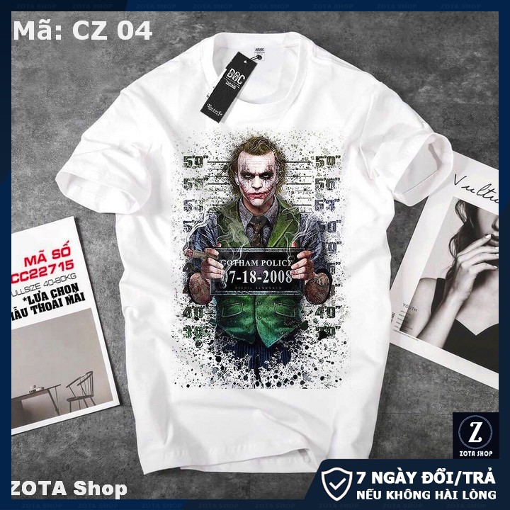 BST Áo thun nam tay ngắn màu trắng cổ tròn chất thun 4 chiều in 3D | BigBuy360 - bigbuy360.vn