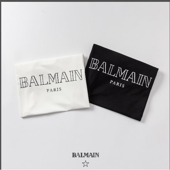 BALMAIN Áo Thun Tay Ngắn Thời Trang Dành Cho Nam Và Nữ