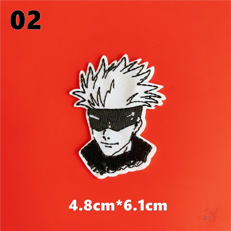 ☸ Jujutsu Kaisen - Miếng Dán Ủi Quần Áo Phong Cách Itadori Yuji &amp; Gojo Satoru ☸ 1 Sticker Ủi Thêu Hình Anime
