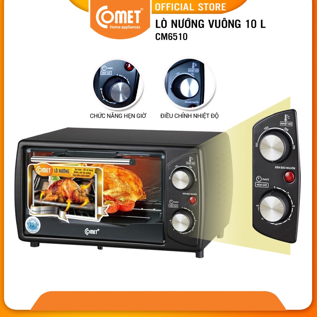 Lò nướng đa năng 10L Comet CM6510