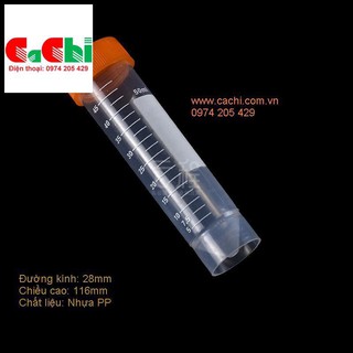 Ống ly tâm 50ml nắp vặn, có thể đặt đứng