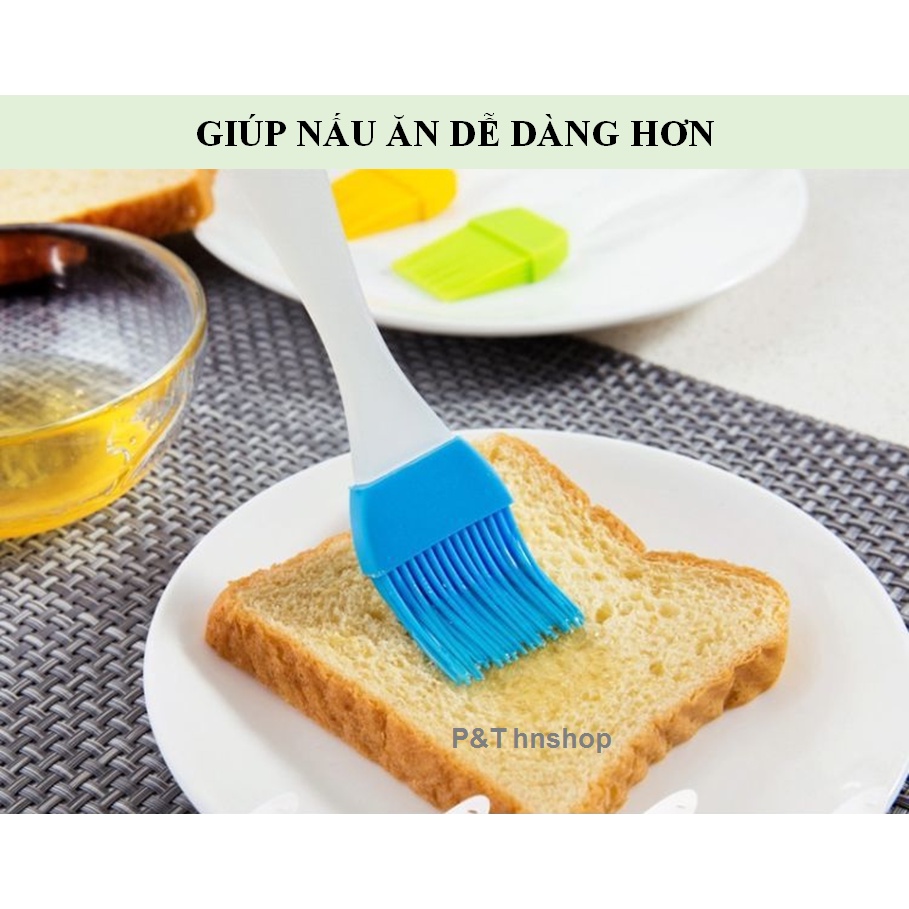 Chổi quét dầu Silicon - Cọ quét dầu ăn, quét mỡ, quét mặt bánh bằng silicon chịu nhiệt