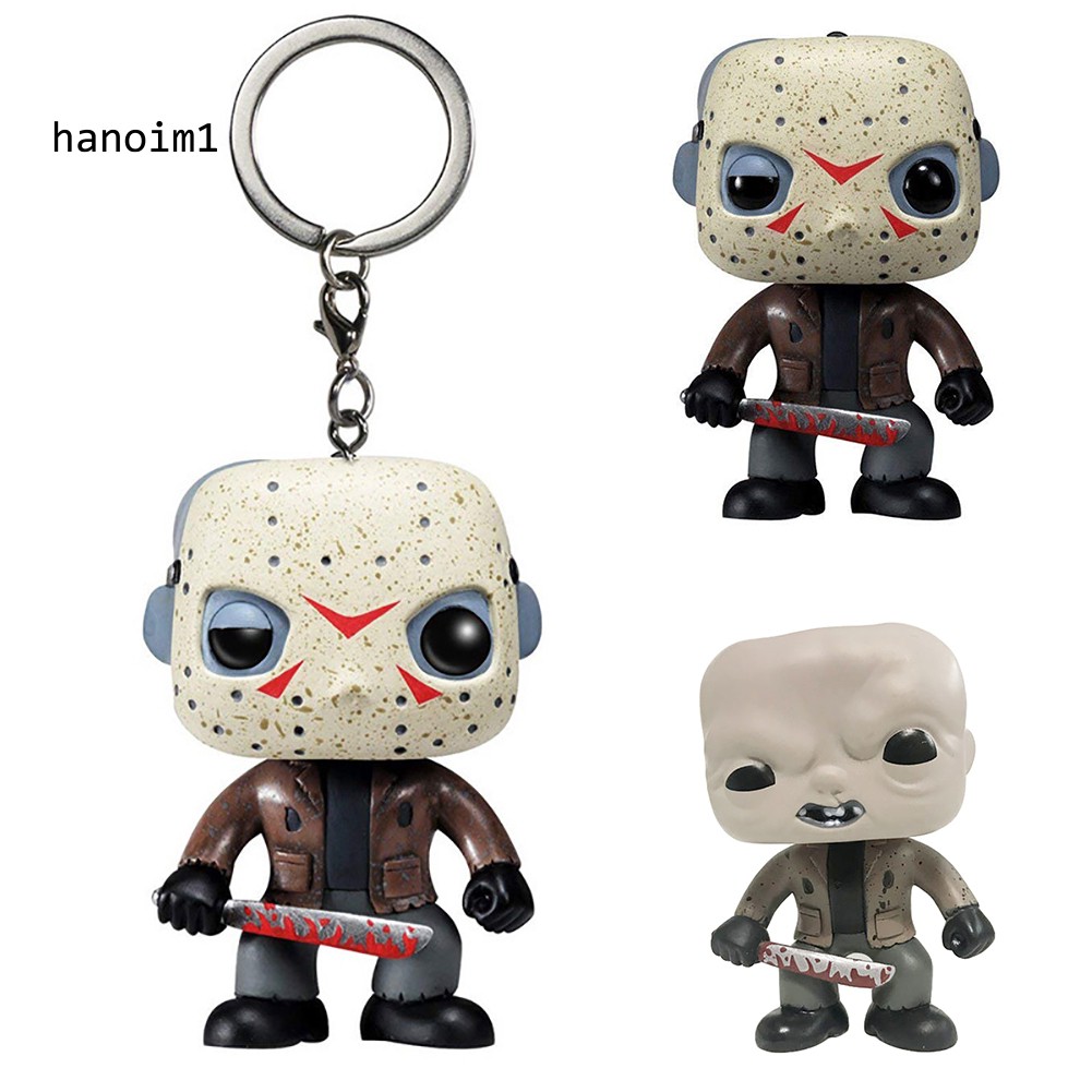 Móc treo chìa khóa hình nhân vật Jason Voorhees Funko thứ 6 ngày 13 kích thước 10cm độc đáo