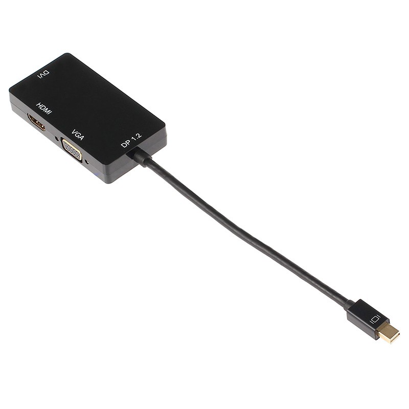 Mini Display Port Thunderbolt to DVI VGA HDMI Adapter