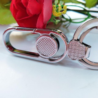 ⚡ RẺVÔĐỊCH ⚡ Móc chìa khóa hợp kim mạ crom cao sáng bóng
