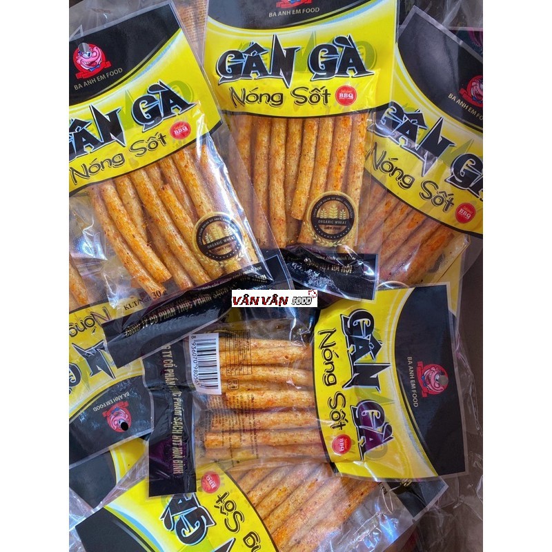 Gói Snack Gân Gà Nóng Sốt Dai Ngon Đồ Ăn Vặt Cay Cổng Trường Cho Lứa Tuổi